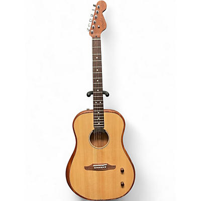 Used Fender HIGHWAY DREADNOUGHT Natural Acoustic Electric Guitar