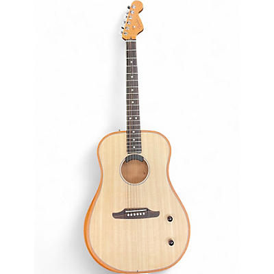 Used Fender HIGHWAY DREADNOUGHT Natural Acoustic Electric Guitar