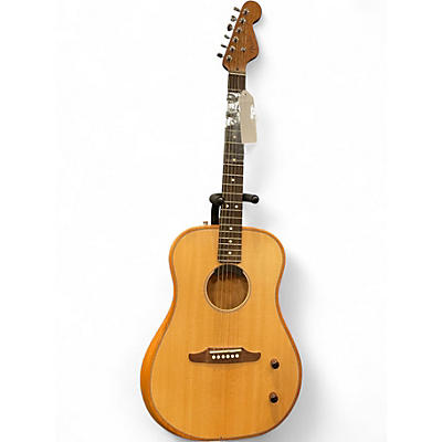 Used Fender HIGHWAY DREADNOUGHT Natural Acoustic Electric Guitar
