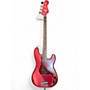 Used Fender HYBRID II PRECISION FSR SATIN Candy Apple Red Electric Bass Guitar Candy Apple Red