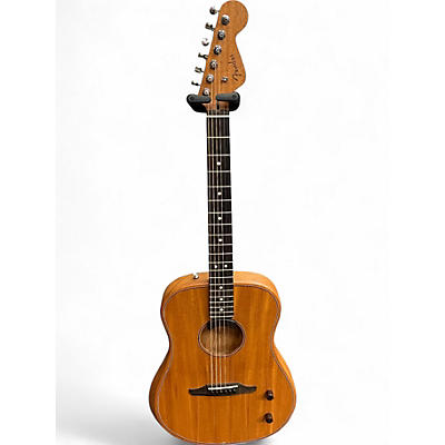Used Fender Highway Dreadnought All Mahogany Natural Acoustic Electric Guitar