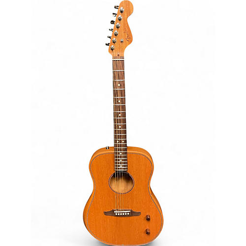 Used Fender Highway Dreadnought All-Mahogany Natural Acoustic Electric Guitar Natural