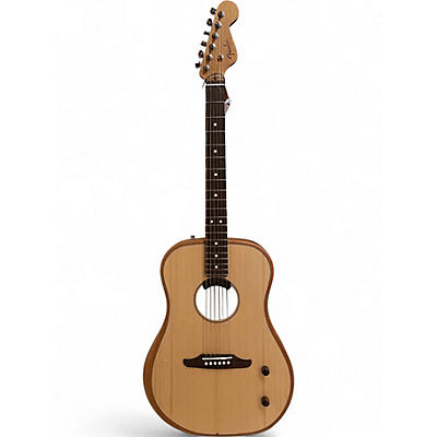 Used Fender Highway Dreadnought Blonde Acoustic Electric Guitar