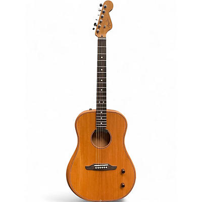 Used Fender Highway Dreadnought Mahogany Acoustic Electric Guitar