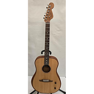 Used Fender Highway Dreadnought Natural Acoustic Electric Guitar