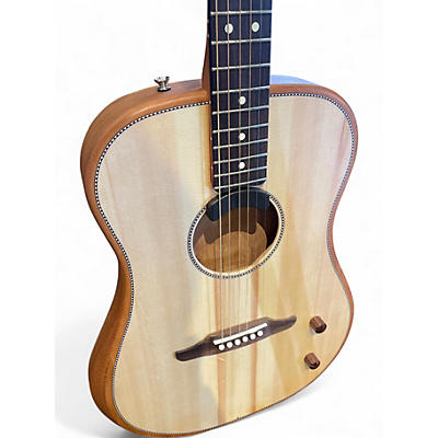 Used Fender Highway Dreadnought Natural Acoustic Electric Guitar