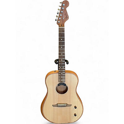 Used Fender Highway Dreadnought Natural Acoustic Electric Guitar