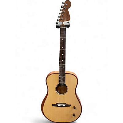 Used Fender Highway Dreadnought Natural Acoustic Electric Guitar