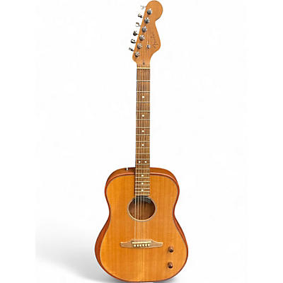 Used Fender Highway Dreadnought Natural Acoustic Electric Guitar