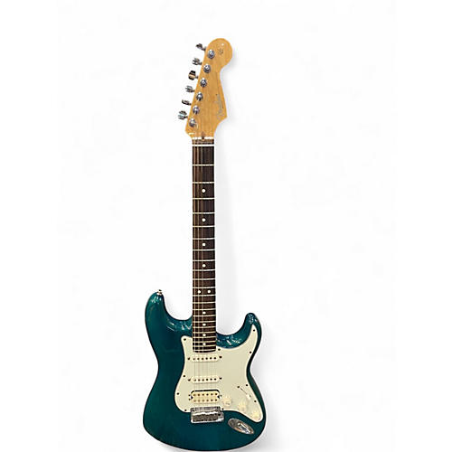 Used Fender Highway One HSS Stratocaster Teal Solid Body Electric Guitar Teal