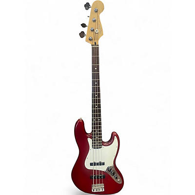 Used Fender Highway One Jazz Bass Trans Crimson Red Electric Bass Guitar