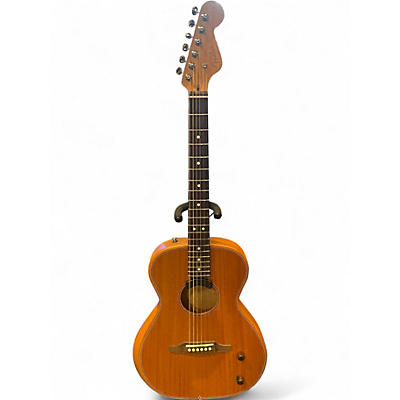 Used Fender Highway Parlor Mahogany Acoustic Electric Guitar