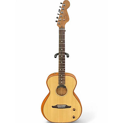 Used Fender Highway Parlor Natural Acoustic Electric Guitar