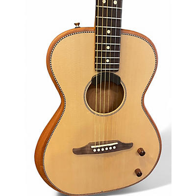 Used Fender Highway Parlor Natural Acoustic Electric Guitar