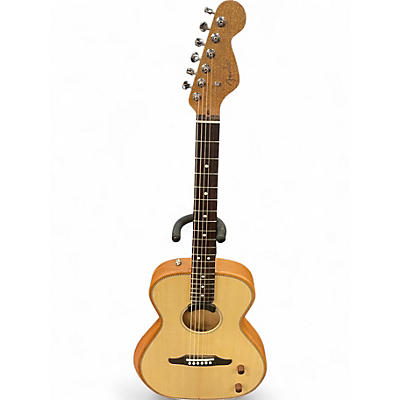 Used Fender Highway Parlor Natural Acoustic Electric Guitar
