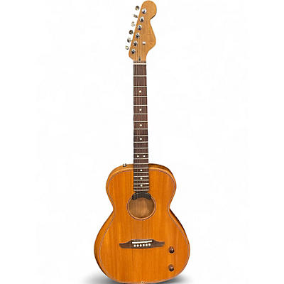 Used Fender Highway Series Parlor Mahogany Acoustic Electric Guitar