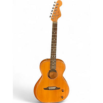 Used Fender Highway Series Parlor Mahogany Mahogany Acoustic Electric Guitar