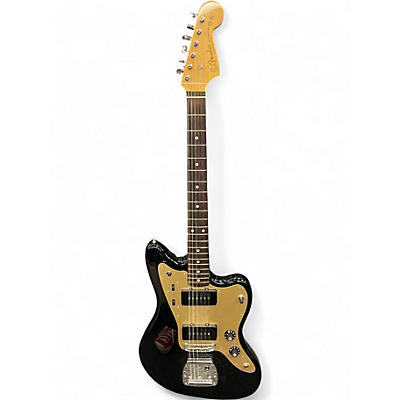 Used Fender INORAN JAZZMASTER Black and Gold Solid Body Electric Guitar