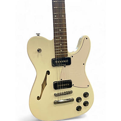 Fender Used Fender JA90 Jim Adkins Thinline Telecaster Alpine White Hollow Body Electric Guitar