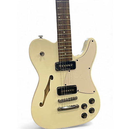 Fender Used Fender JA90 Jim Adkins Thinline Telecaster Alpine White Hollow Body Electric Guitar Alpine White