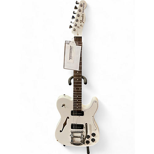 Fender Used Fender JA90 Jim Adkins Thinline Telecaster Arctic White Hollow Body Electric Guitar Arctic White