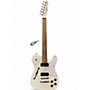 Used Fender JA90 Jim Adkins Thinline Telecaster Arctic White Hollow Body Electric Guitar Arctic White