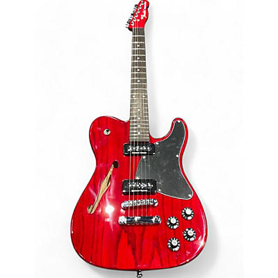 Fender Used Fender JA90 Jim Adkins Thinline Telecaster Crimson Red Trans Hollow Body Electric Guitar