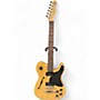 Used Fender JA90 Jim Adkins Thinline Telecaster Natural Hollow Body Electric Guitar Natural