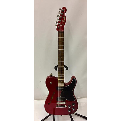 Fender Used Fender JA90 Jim Adkins Thinline Telecaster Transparent Crimson Red Hollow Body Electric Guitar transparent crimson red