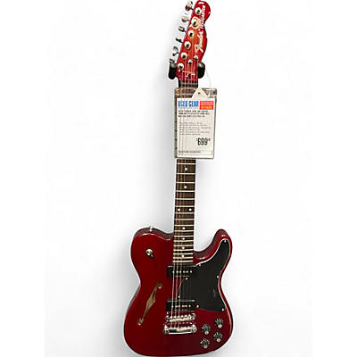 Used Fender JA90 Jim Adkins Thinline Telecaster Wine Red Hollow Body Electric Guitar