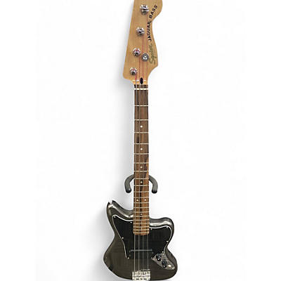 Used Fender JAG SQUIER BASS CHARCOAL FROST  Electric Bass Guitar