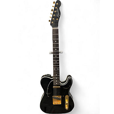 Used Fender JAPANESE TRADITIONAL 60'S  Black and Gold Solid Body Electric Guitar