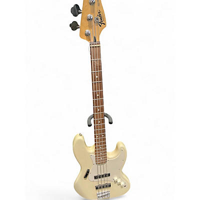 Used Fender JAZZ BASS WHITE Electric Bass Guitar