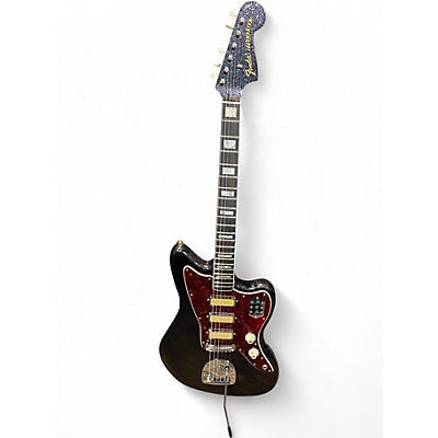Used Fender JAZZMASTER GOLD FOIL LIMITED EDITION BLACK SPARKLE Solid Body Electric Guitar