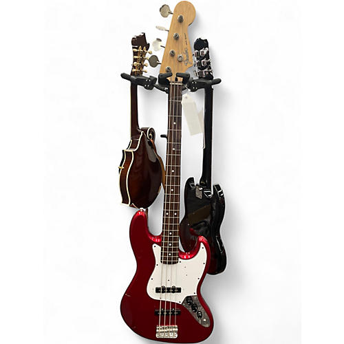 Used Fender JB 62 JAZZ BASS REISSUE Candy Apple Red Electric Bass Guitar Candy Apple Red