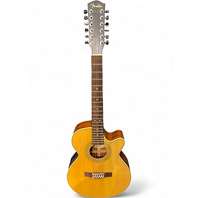 Used Fender JG-12CE Natural 12 String Acoustic Electric Guitar