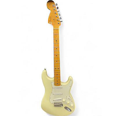 Used Fender JIMI HENDRIX VOODOO STRATOCASTER Olympic White Solid Body Electric Guitar