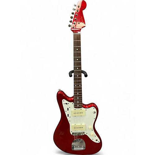 Used Fender JM-66 Jazzmaster Candy Apple Red Solid Body Electric Guitar Candy Apple Red