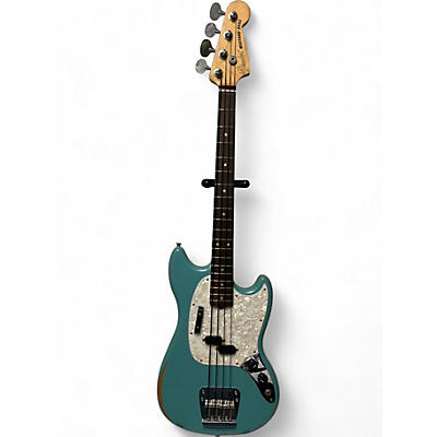 Fender Used Fender JUSTIN MELDAL-JOHNSEN ROAD WORN MUSTANG DAPHNE BLUE Electric Bass Guitar