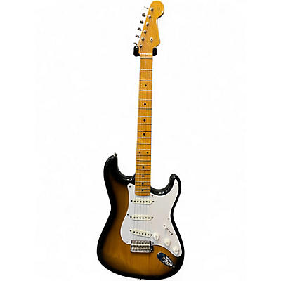 Used Fender JV 1954 STRATOCASTER 2 Tone Sunburst Solid Body Electric Guitar