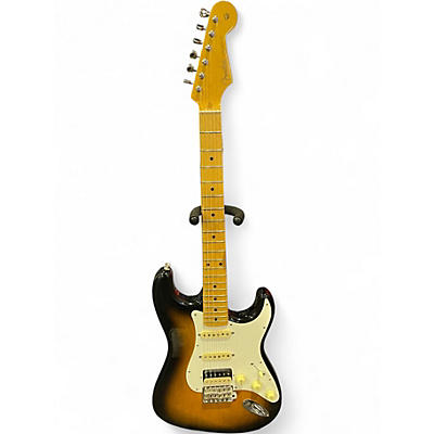 Used Fender JV MODIFIED 50s STRAT 2 Tone Sunburst Solid Body Electric Guitar