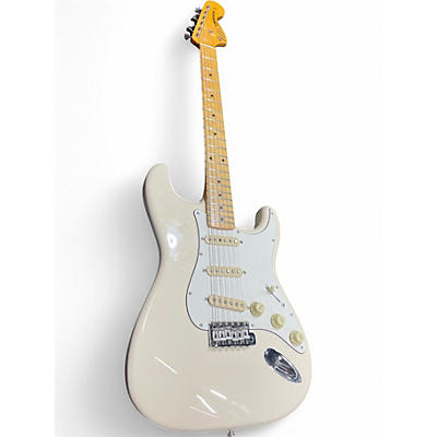 Used Fender JV MODIFIED STRATOCASTER Olympic White Solid Body Electric Guitar