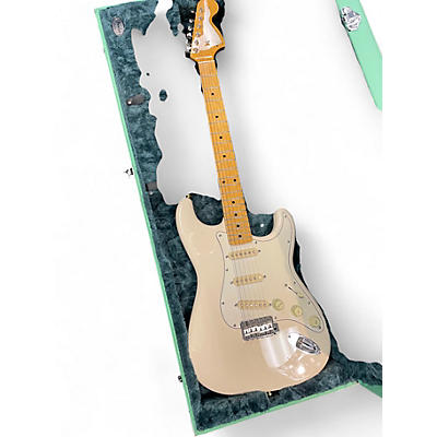 Used Fender JV MODIFIED STRATOCASTER Olympic White Solid Body Electric Guitar