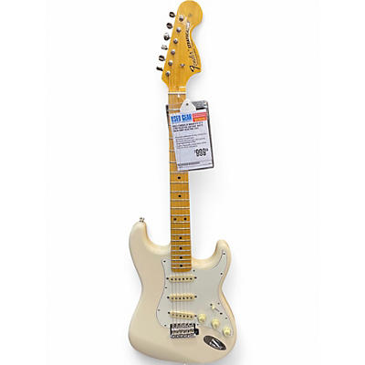 Used Fender JV Modified 60's Stratocaster Antique White Solid Body Electric Guitar