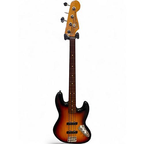 Used Fender Jaco Pastorius Signature Fretless Jazz Bass 3 Color Sunburst Electric Bass Guitar 3 Color Sunburst