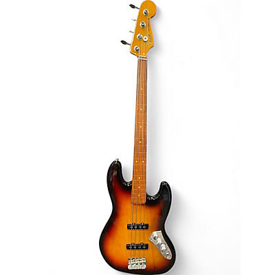 Used Fender Jaco Pastorius Signature Fretless Jazz Bass 3 Tone Sunburst Electric Bass Guitar