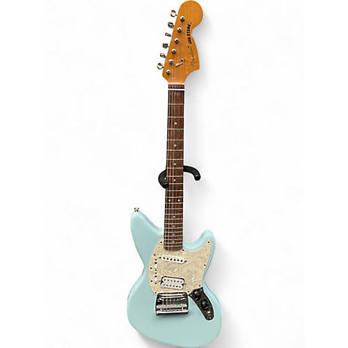 Used Fender Jagstang Blue Solid Body Electric Guitar Blue
