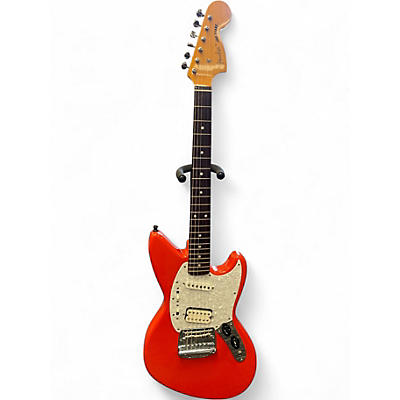 Used Fender Jagstang Fiesta Red Solid Body Electric Guitar