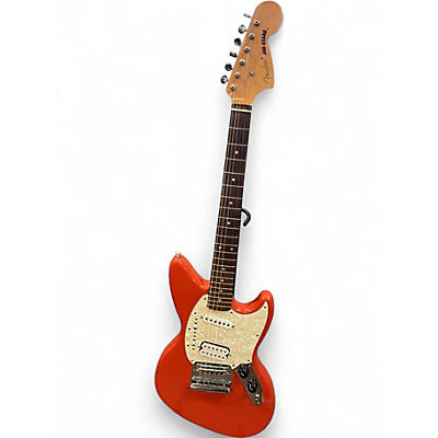Used Fender Jagstang Fiesta Red Solid Body Electric Guitar