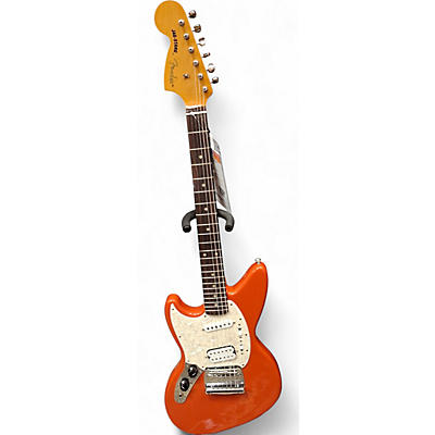 Used Fender Jagstang Left Handed Fiesta Red Electric Guitar